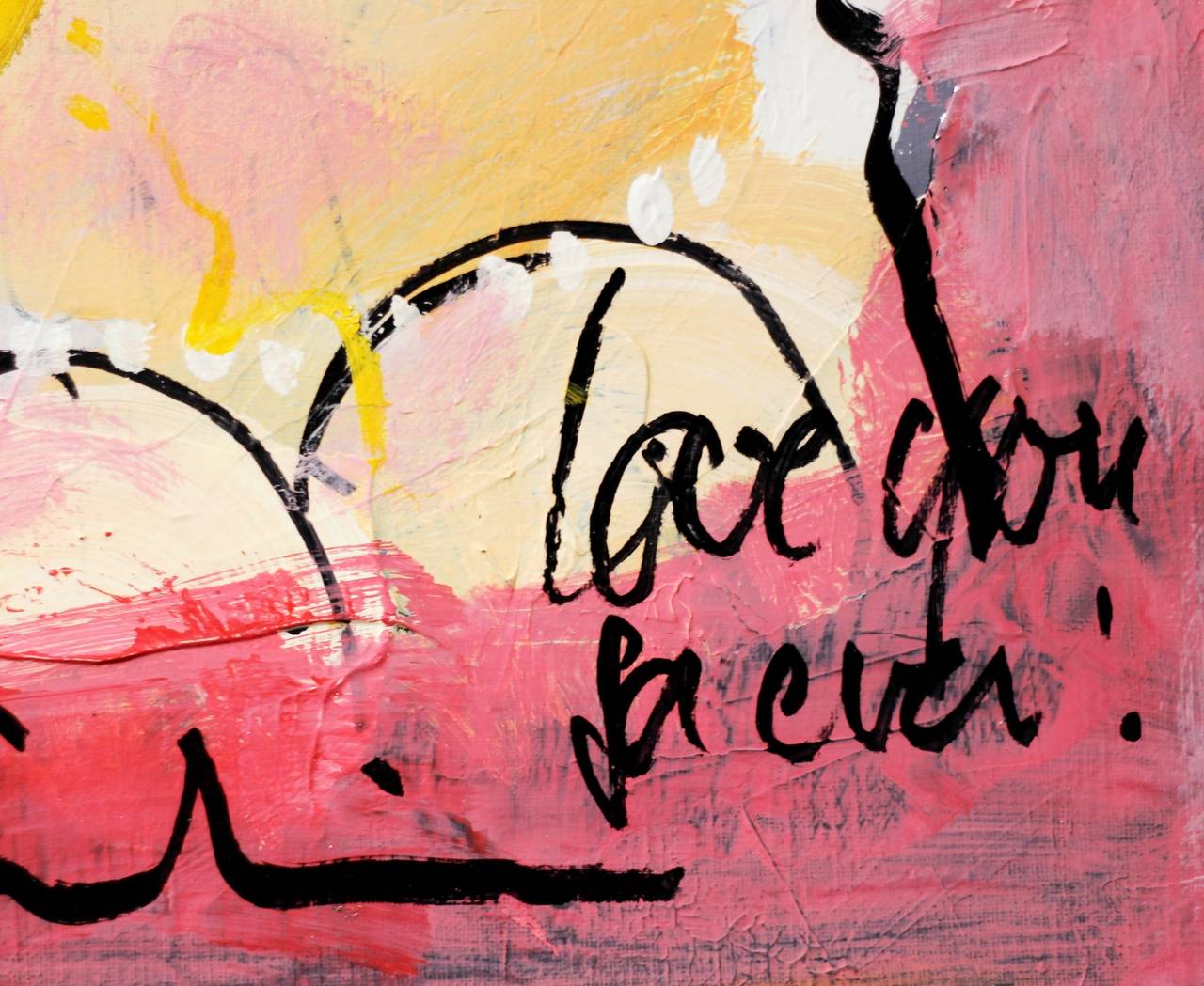 Love You Forever - Abstract Painting by Gerdine Duijsens