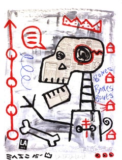 "Sicurezza in primo piano" - Quadro originale di street art dell'artista pop leader Gary Johns