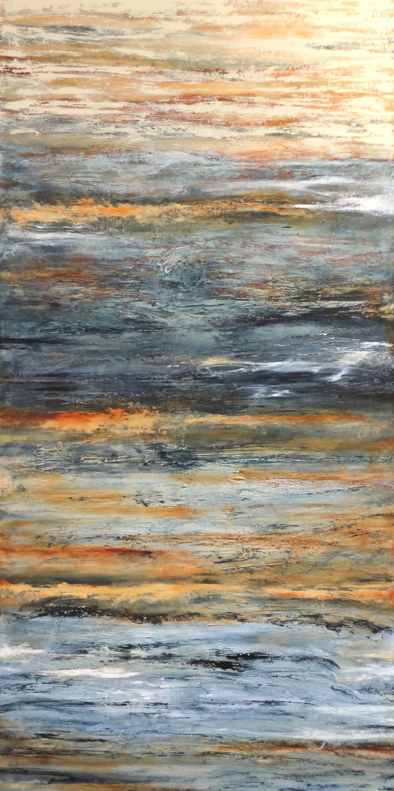Clara Berta Abstract Painting - Breaking the Waves III