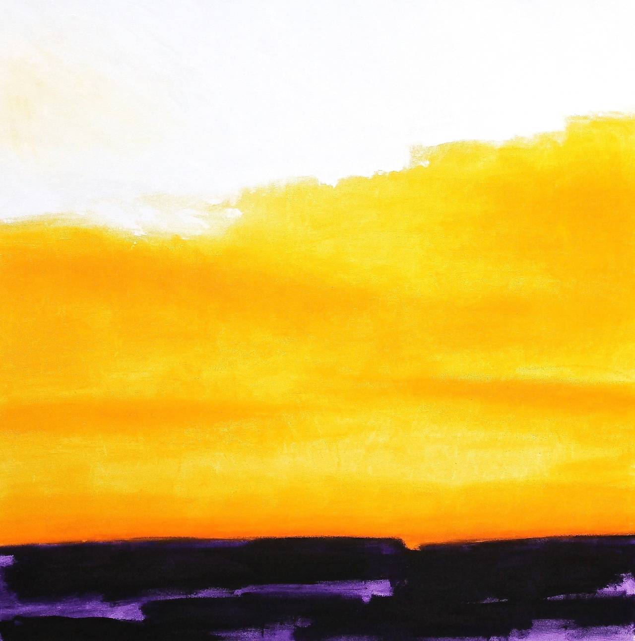 Amber Goldhammer Abstract Painting - Sunset in Paradise