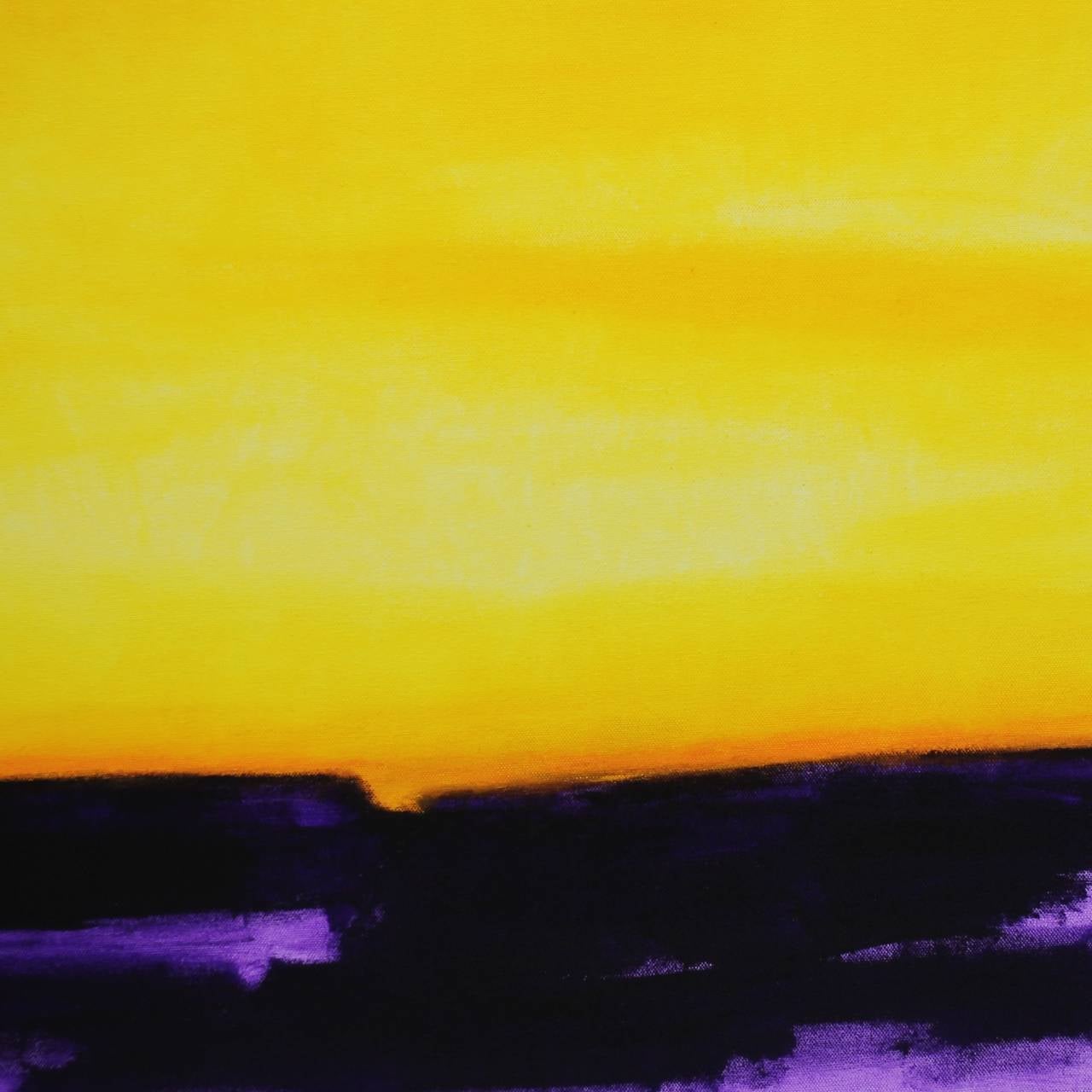 Sunset in Paradise - Abstract Painting by Amber Goldhammer