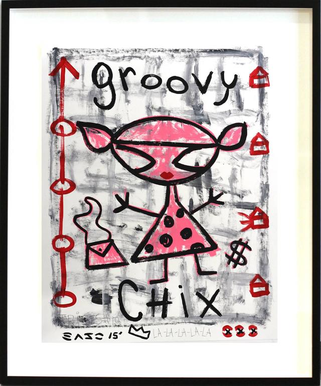 Gary John Figurative Painting - Groovy Chix