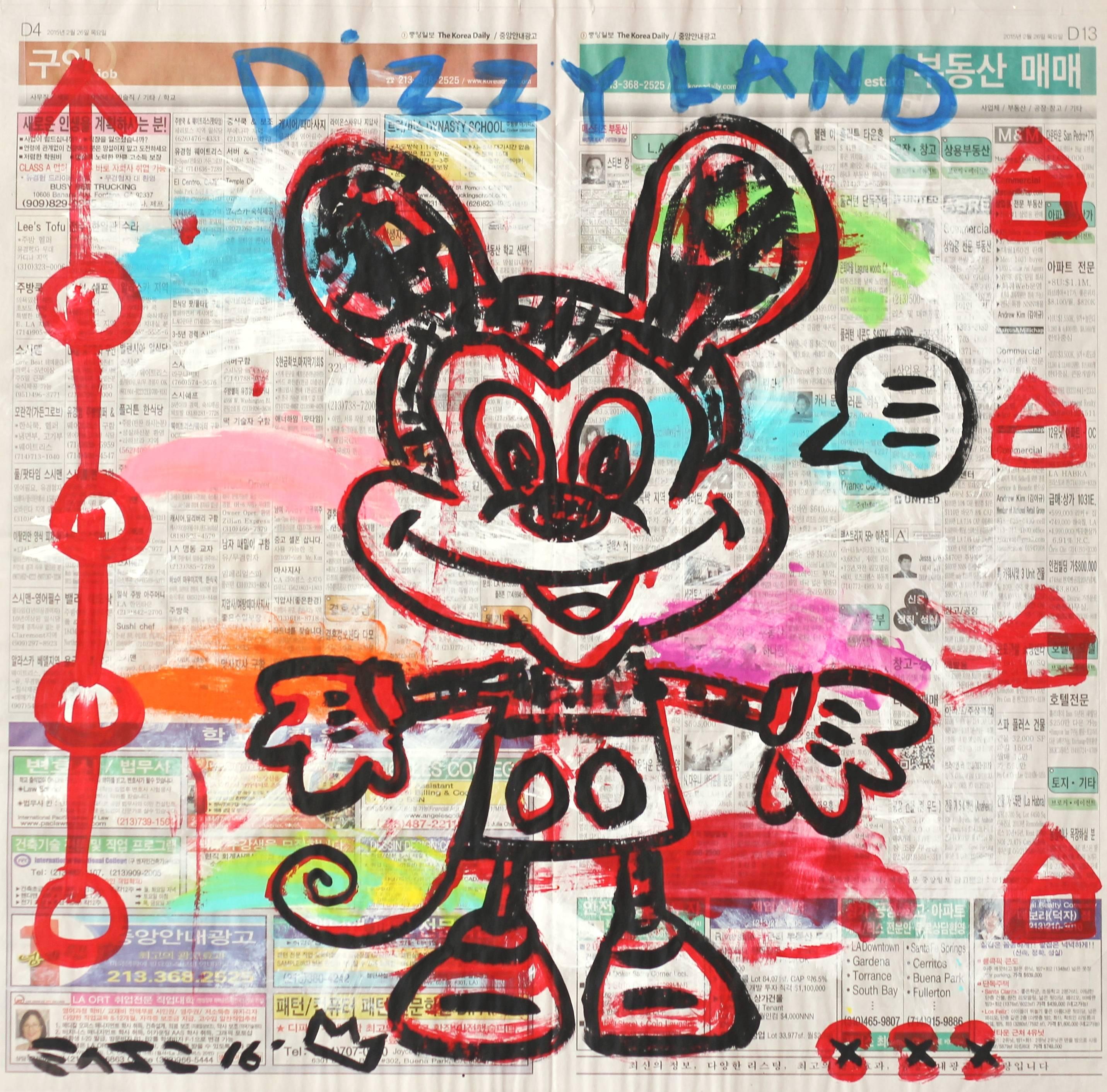 Gary John Animal Painting - Mickey Speaks