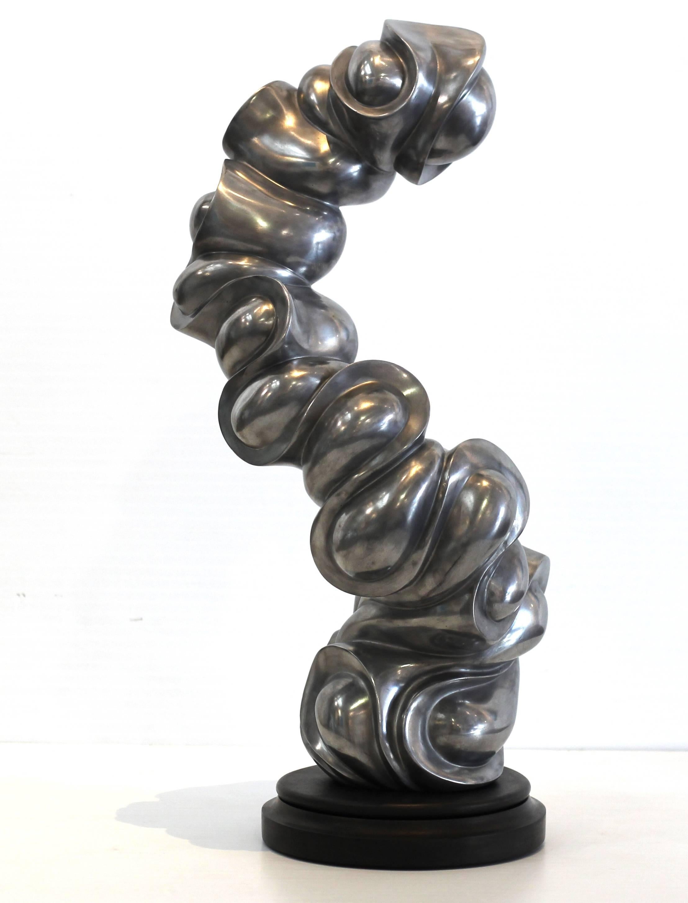 Fluctuation – Abstrakte Aluminium-Skulptur im Angebot 4