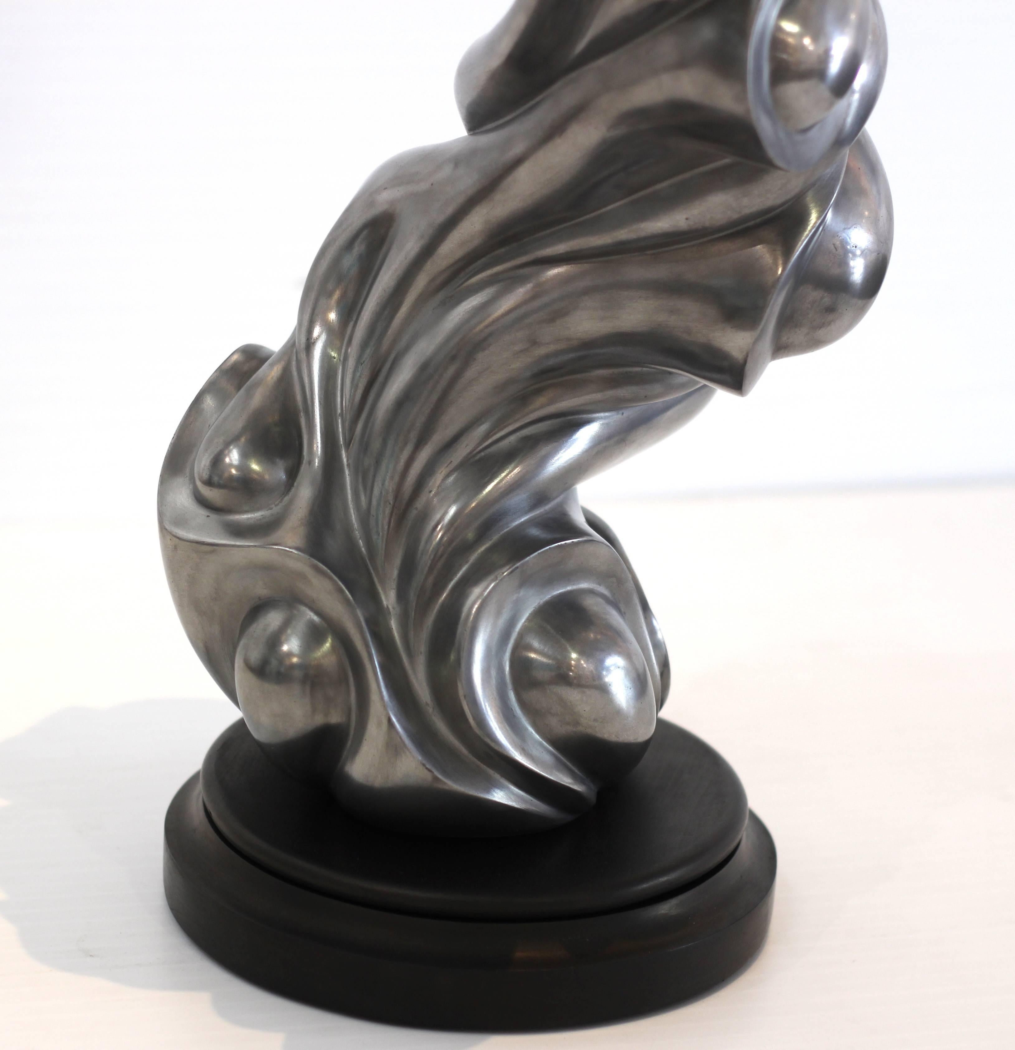 Fluctuation – Abstrakte Aluminium-Skulptur im Angebot 5