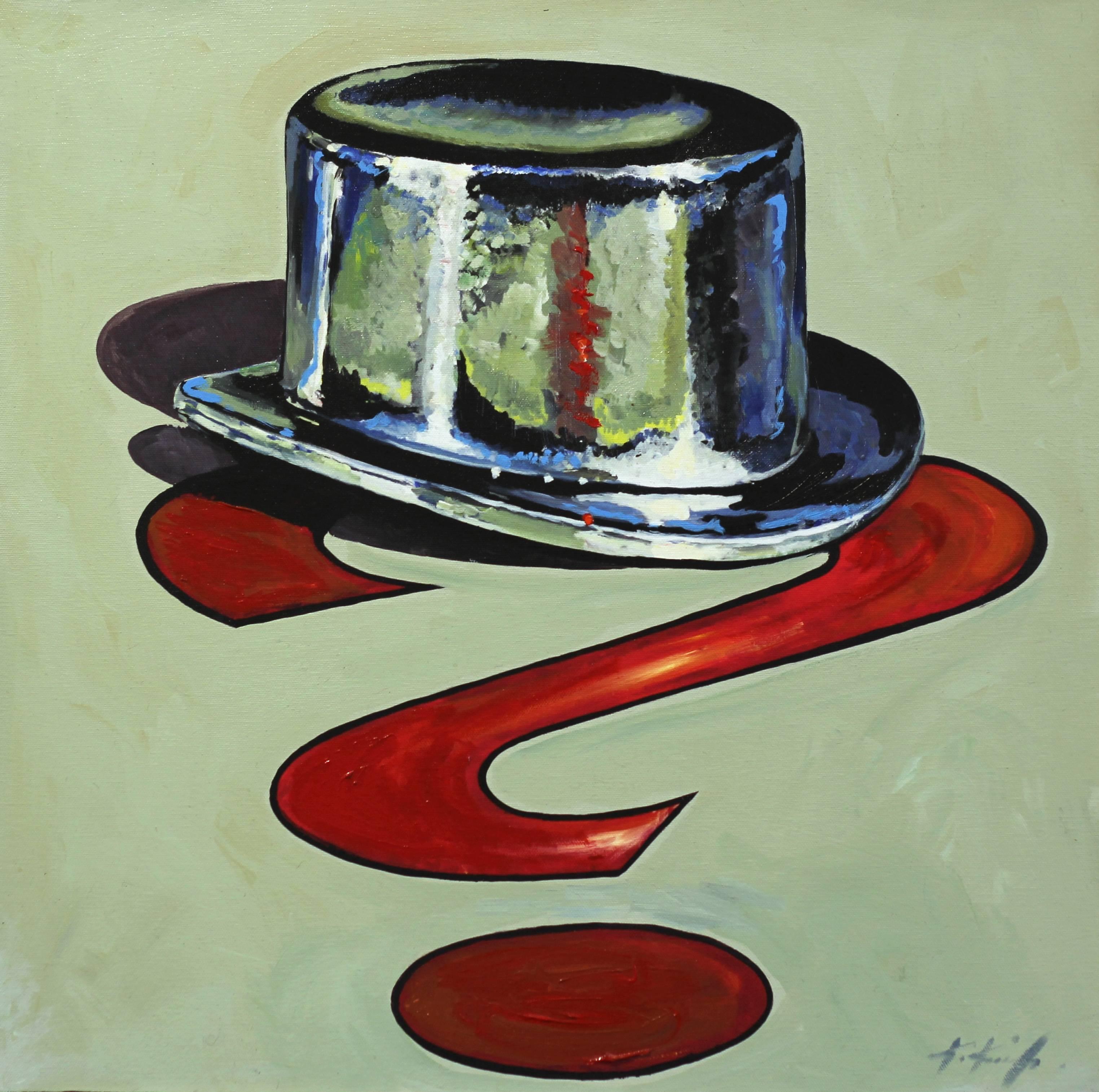 Kathleen Keifer Still-Life Painting - Top Hat Chance