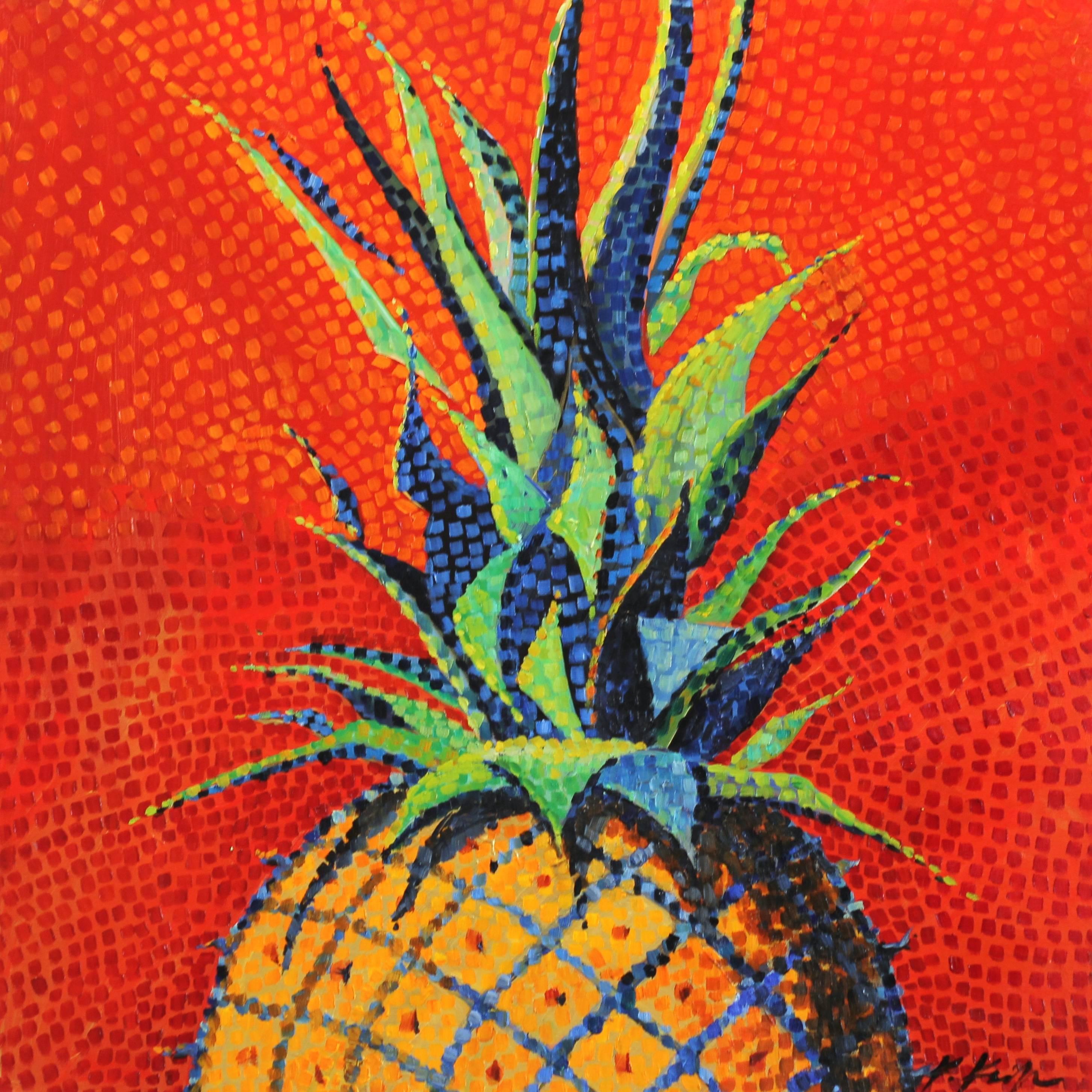Kathleen Keifer Still-Life Painting - Pineapple