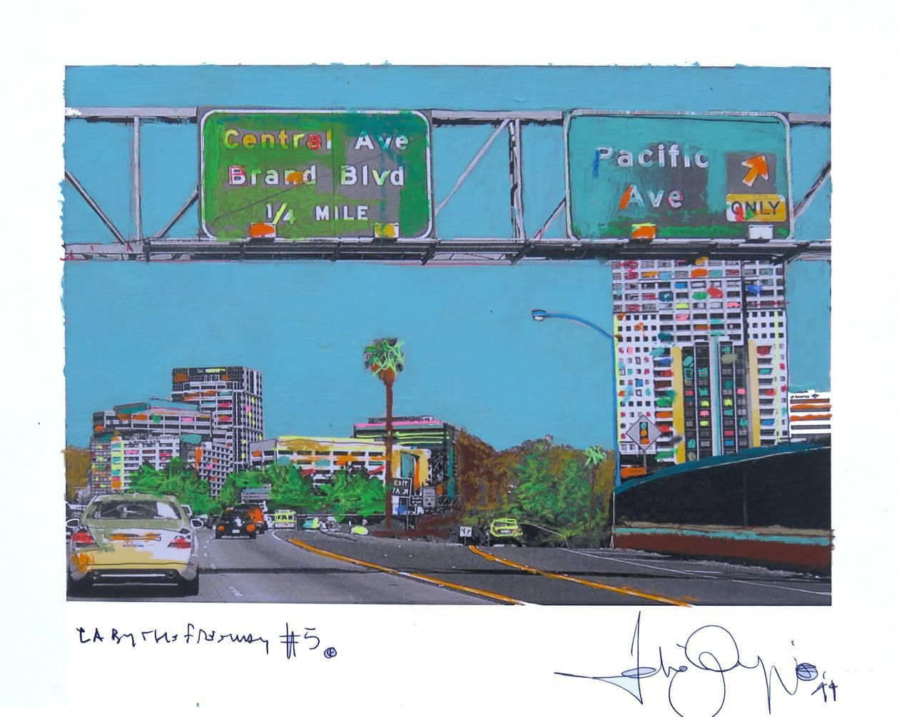 Fabio Coruzzi Abstract Painting - LA By The Freeway #5