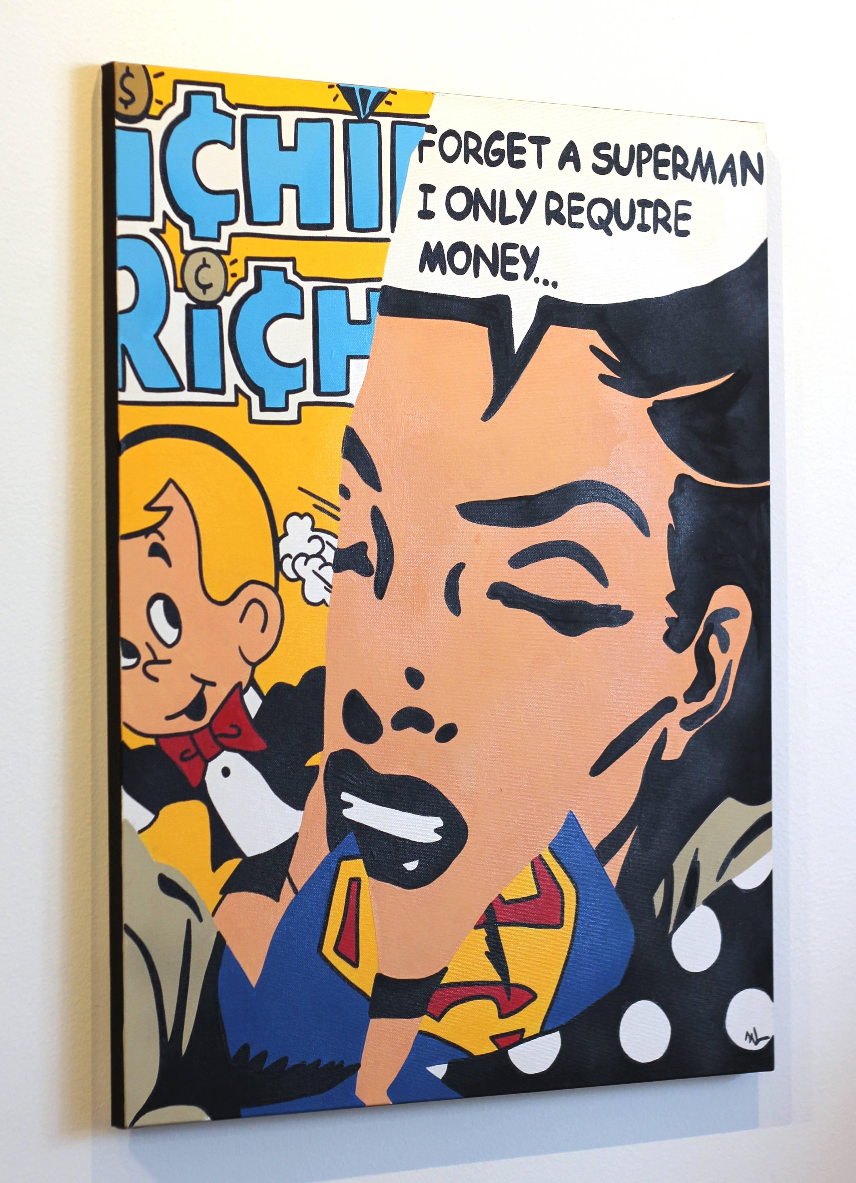 No Need for a Hero - Pop Art Painting by Marlon Diggs