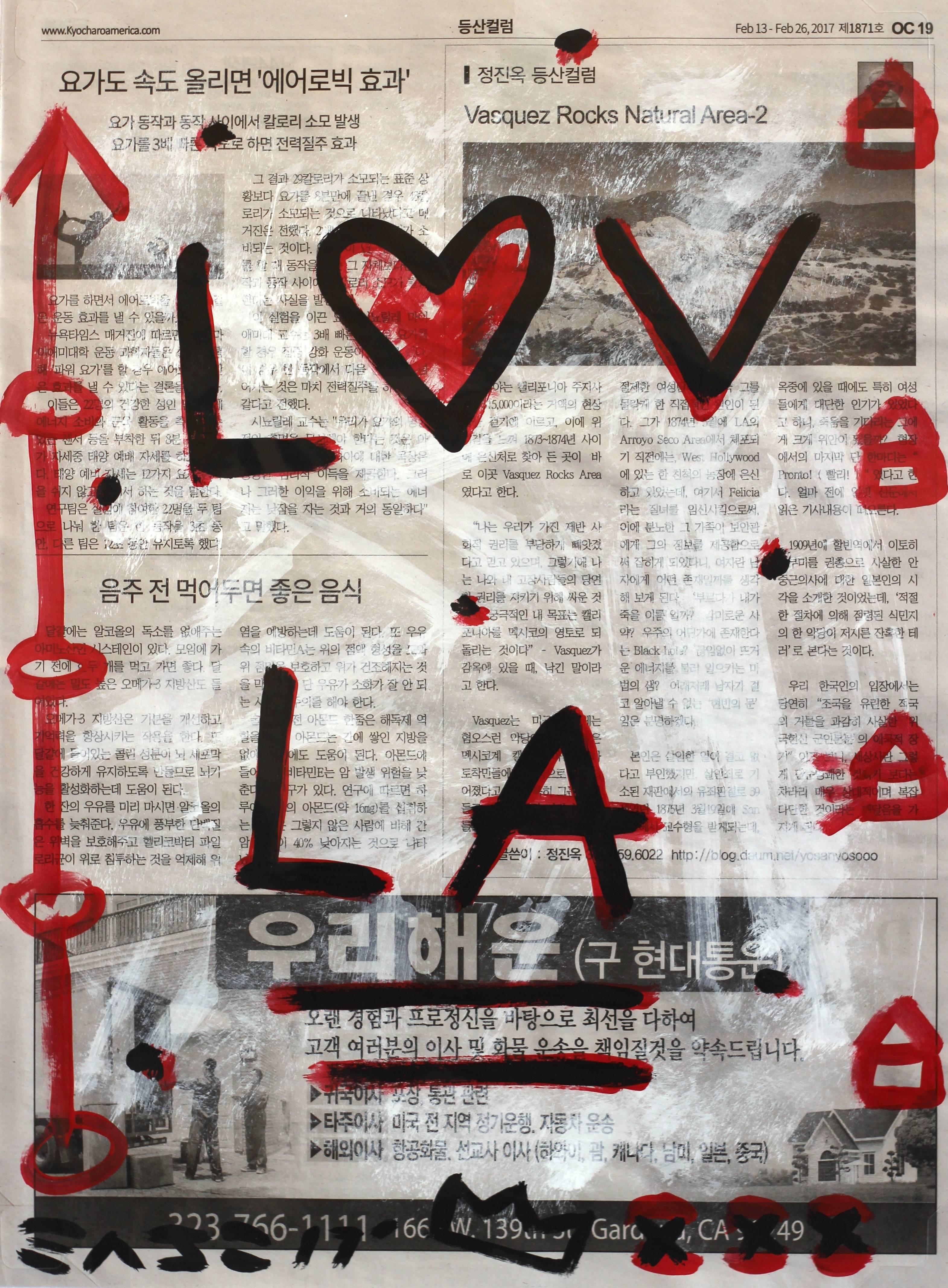 Love LA - Mixed Media Art by Gary John