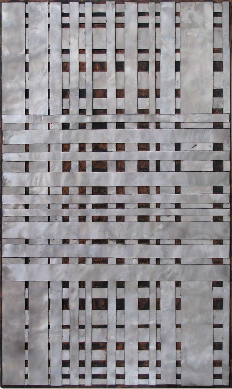 David Jang was born in Seoul, Korea in 1975 and received his BFA from the College of Visual Arts, St. Paul, Minnesota, where he studied sculpture and painting. He strives to transform the detritus of urban life into minimalist paintings of formal