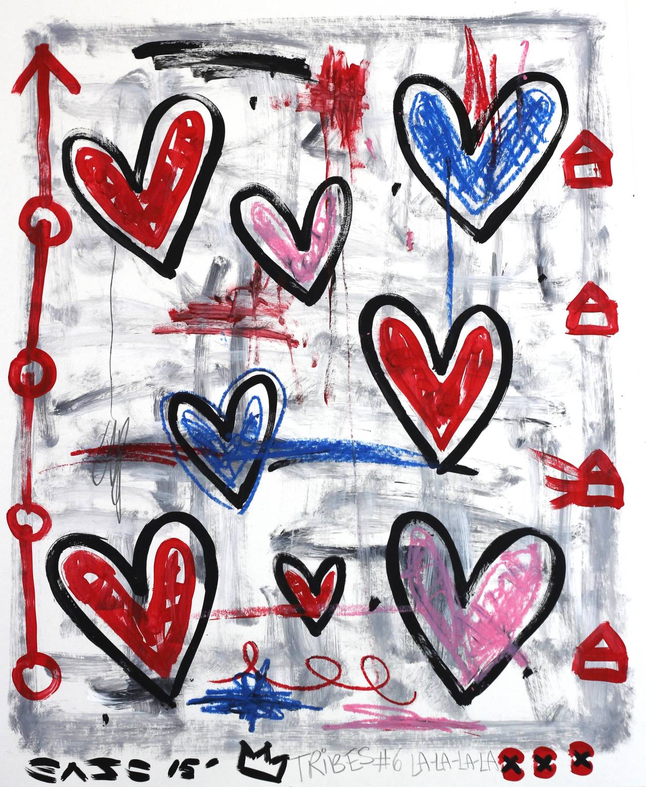 Spring Hearts - Mixed Media Art by Gary John