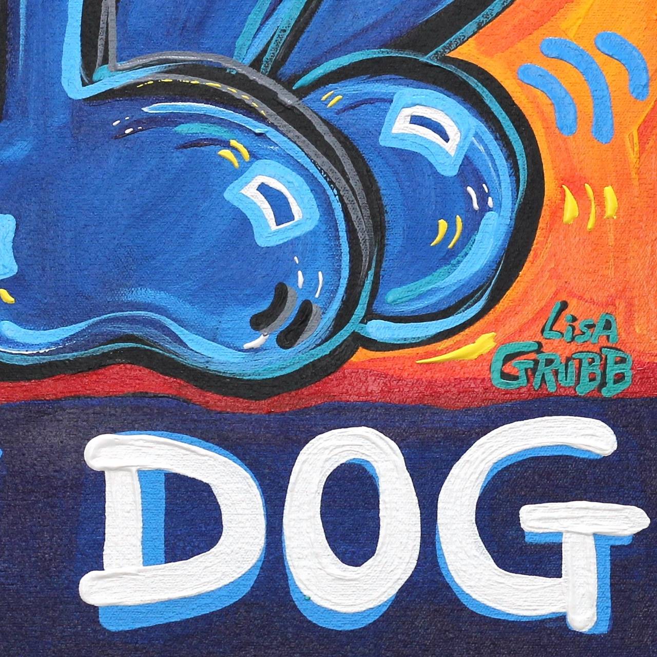 Happy Dog - Pop Art Painting by Lisa Grubb