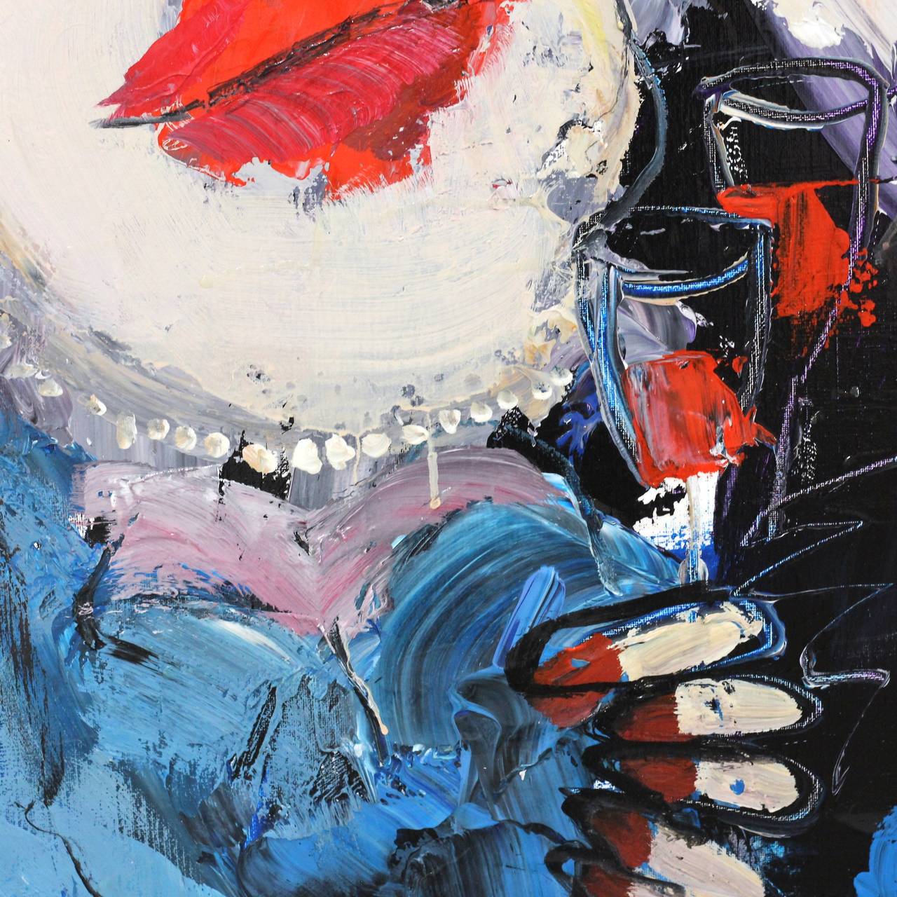 Happy Drinking - Abstract Painting by Gerdine Duijsens