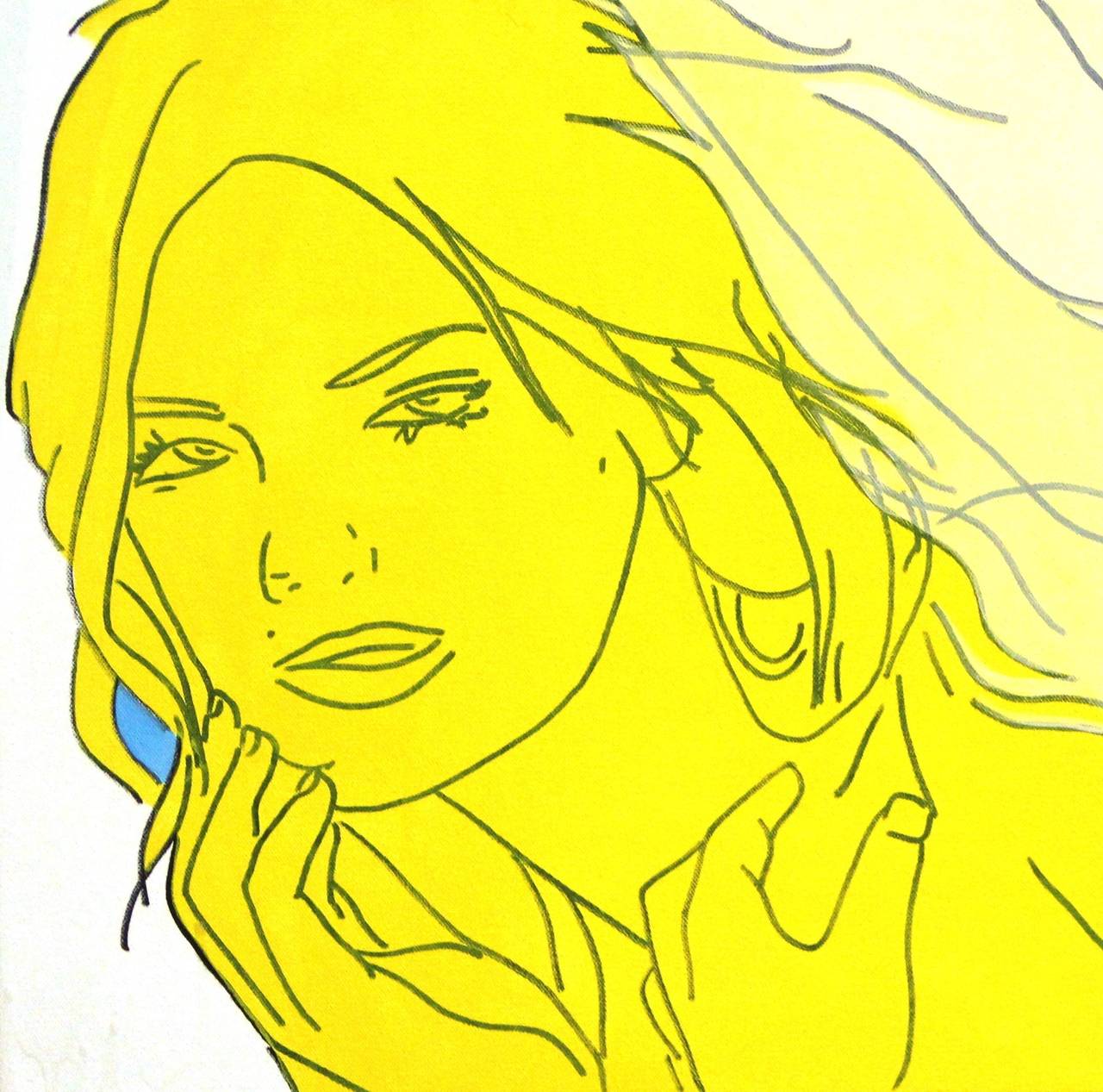 Yellow, Unbleached, Titanium - Pop Art Painting by Hilary Bond