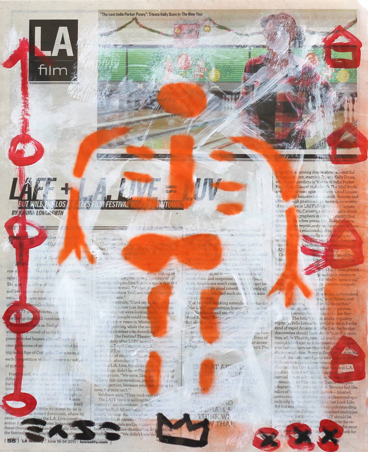 Gary John Abstract Painting - Laff+LA
