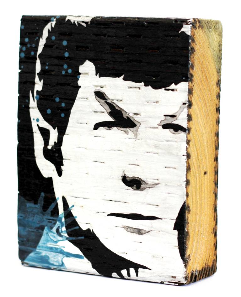 Spock Blue - Abstract Painting by Courtney Raney