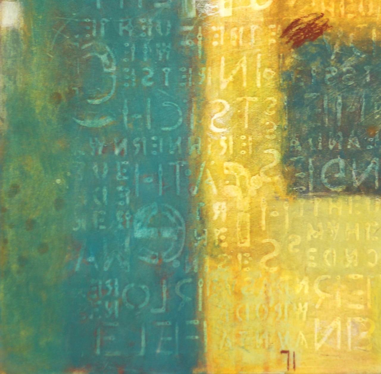 AWH 103 Pittura ad olio originale astratta a colori, espressionismo moderno in vendita 2
