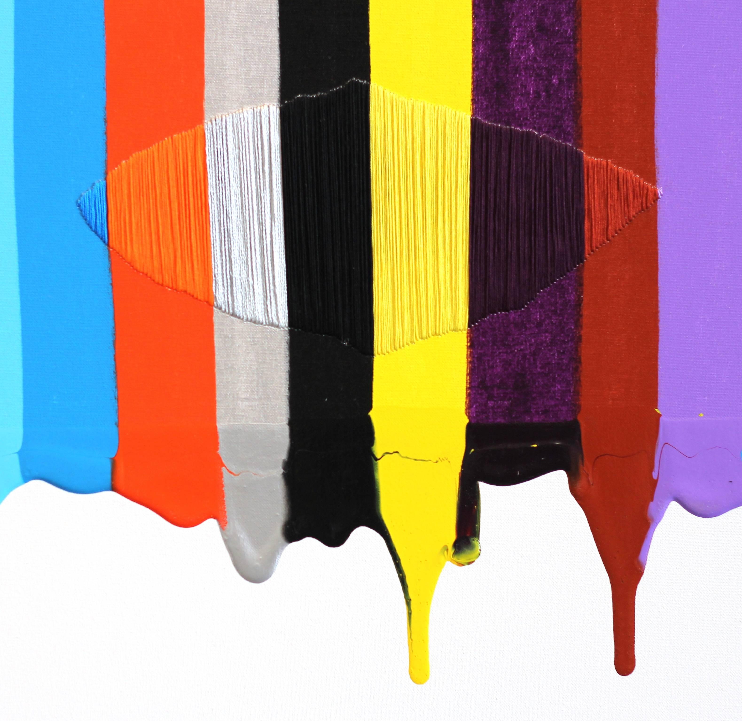 Fils I Colors CCLXIX - Contemporary Painting by Raul de la Torre