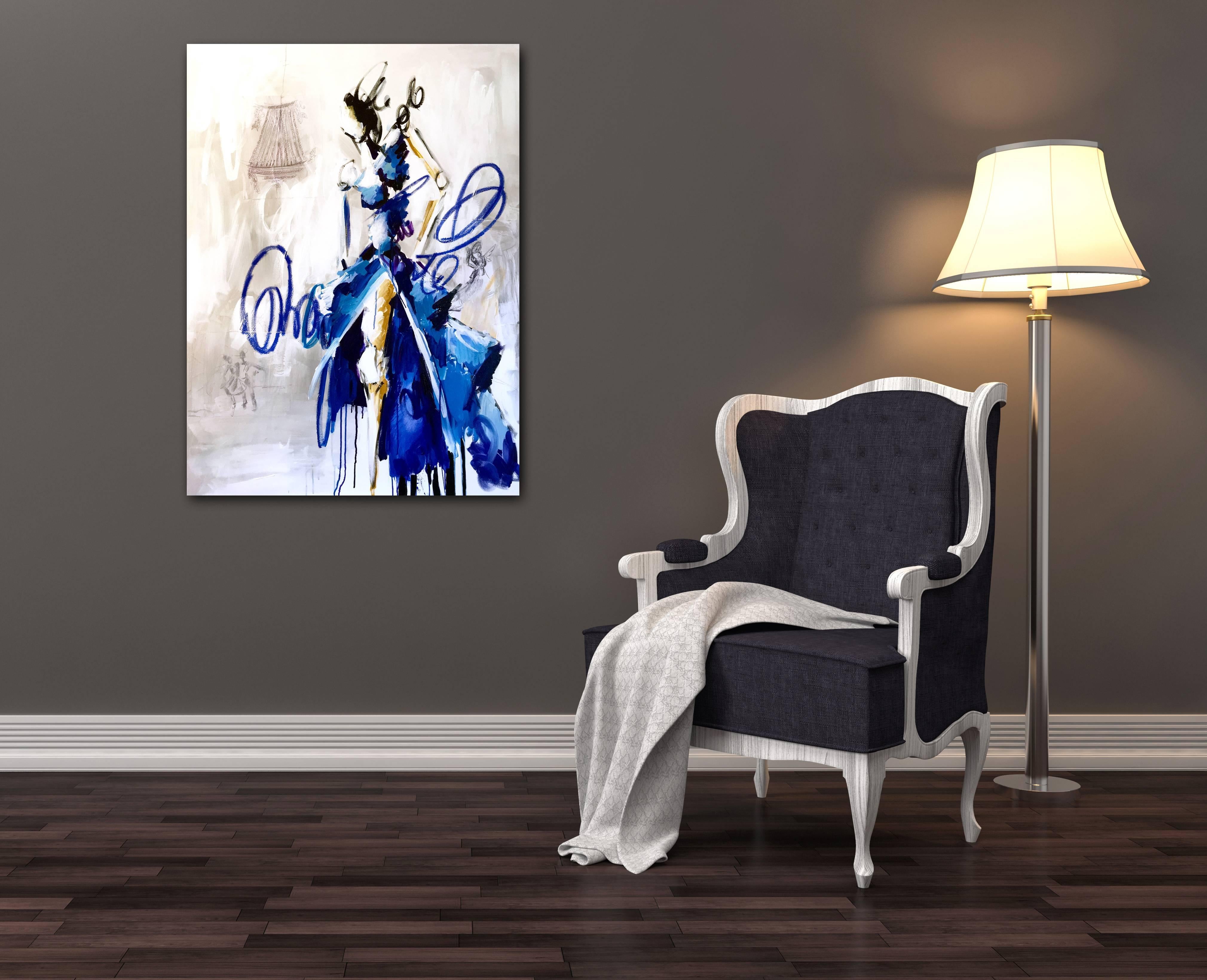 Blue Suede Shoes - Painting by Ash Almonte