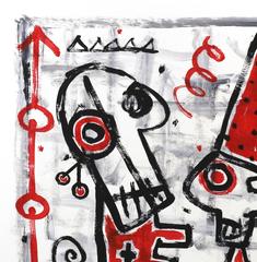 "Magic Man" - Arte di strada originale del Circo Rosso di Gary Johns