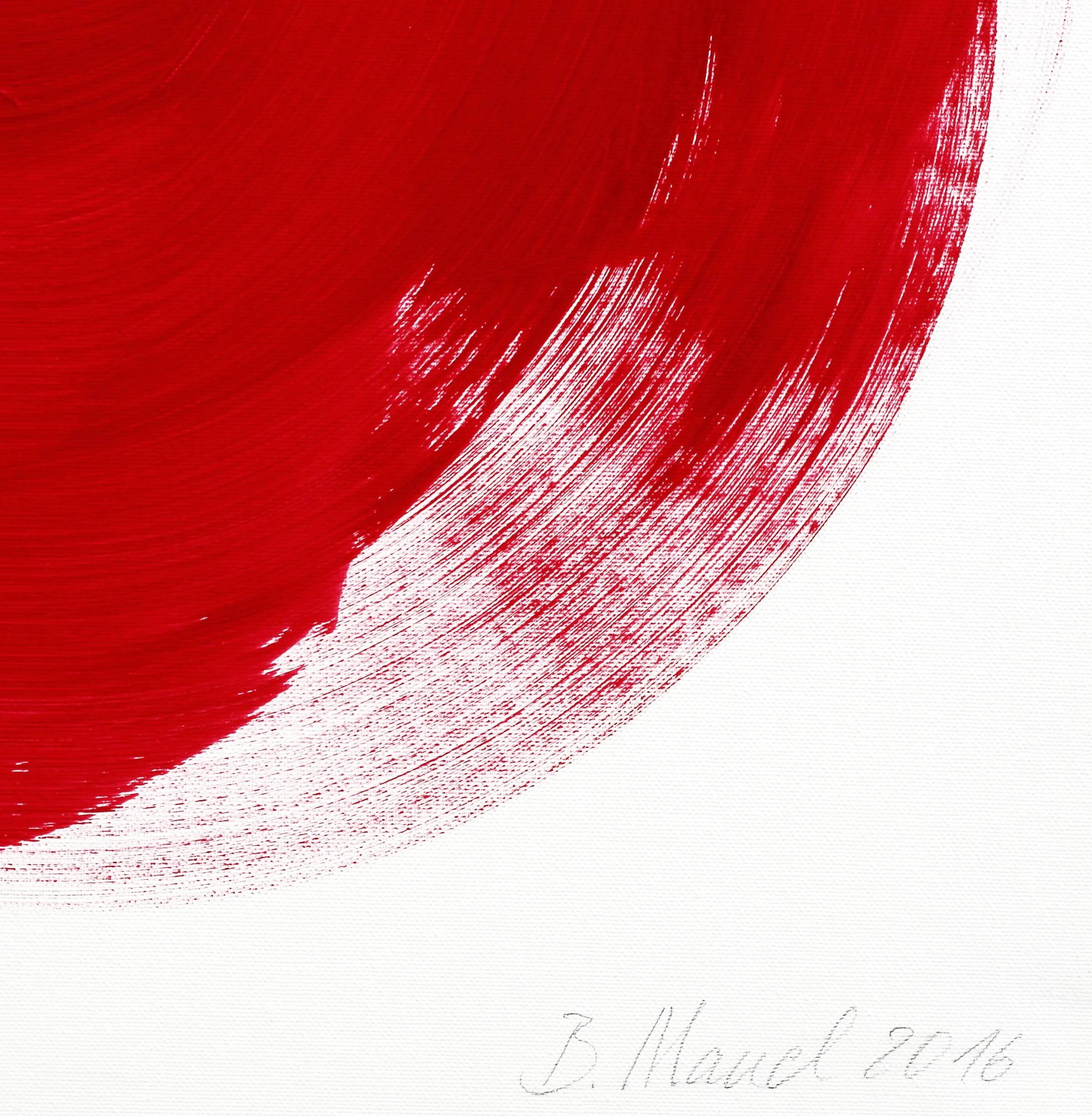The Red Dress 1 - Peinture à l'huile sur toile, encadrée en vente 1