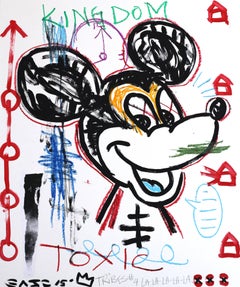 "Mickey's Kingdom" - Original Pop Street Art by Gary John