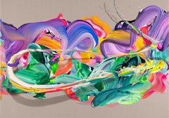 av_943 - Large Colorful Textured Original Modern Abstract Painting on Linen