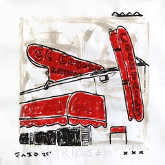 El Coyote Run - Original Mixed Media Los Angeles Still Life Pop Art by Gary John