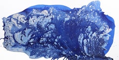 Winter Solstice - Large Original Minimalist Contemporary Blue Abstract Painting