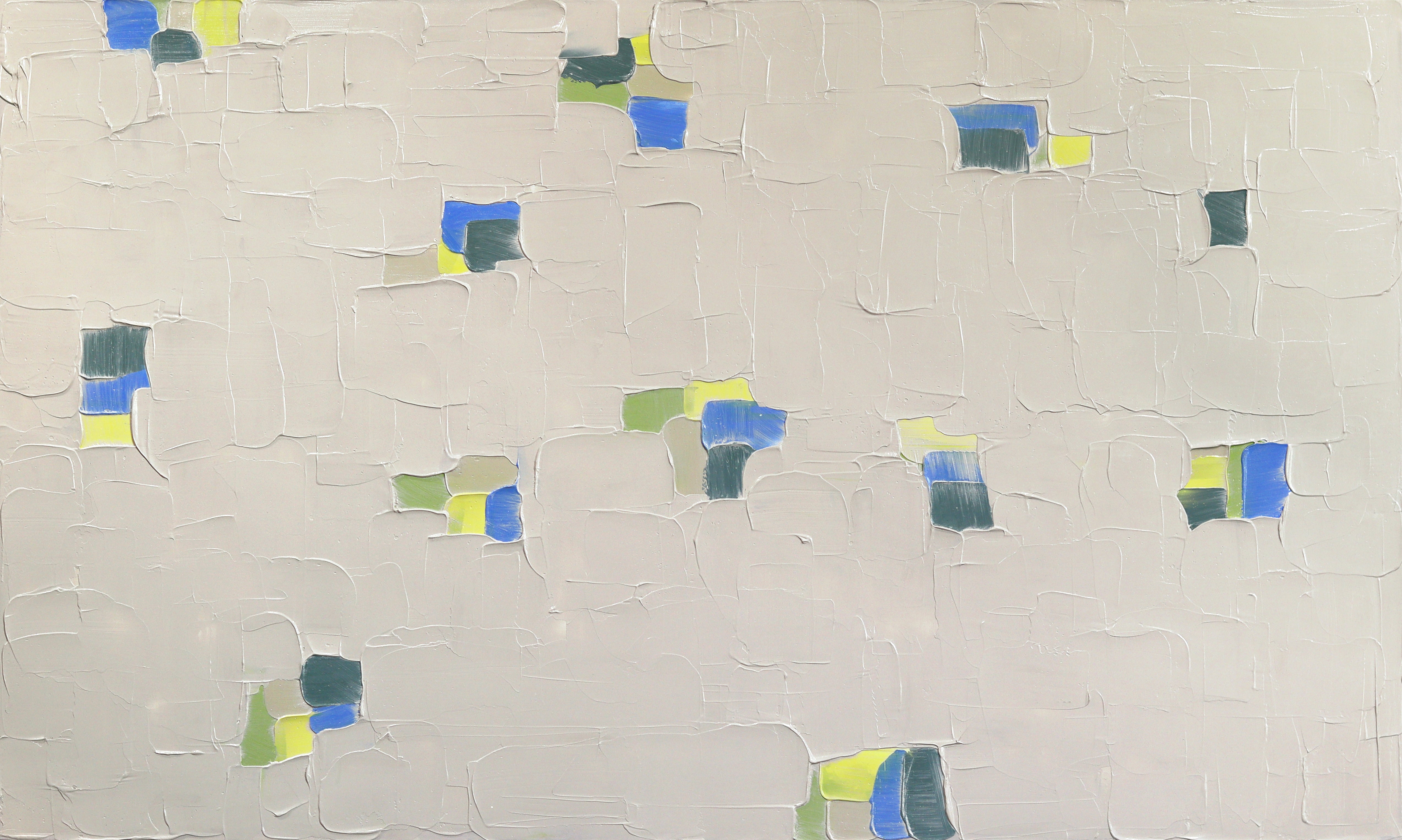 Run Away - Dipinto astratto contemporaneo originale con tecnica a impasto, caratterizzato da una texture spessa - Mixed Media Art di Shiri Phillips
