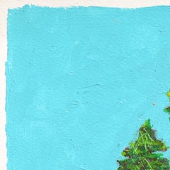Pomeriggio a Santa Cruz - Natura morta astratta e colorata, opera in tecnica mista su carta