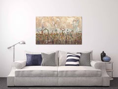 Golden Hour in Napa - Large Scale Abstract Expressive Landscape Mixed Media Art