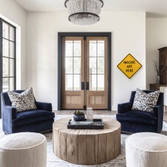 Imagine Art Here XX - Steel & Metal Street Sign Inspired Wall Sculpture Art