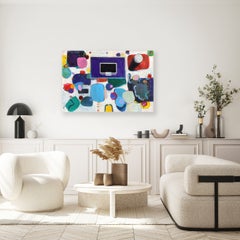 The Magic of Basketball - Abstract Colorful Sports Inspired Painting on Canvas