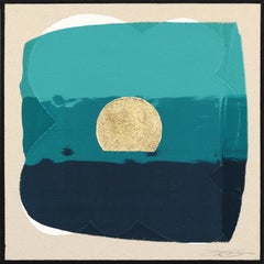 Eternal Sunsets Mini: Marine - Meditative Abstract Cool Tone Geometric Painting