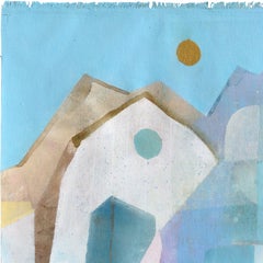 Bright City Light - Abstract Architectural City Landscape Painting on Canvas