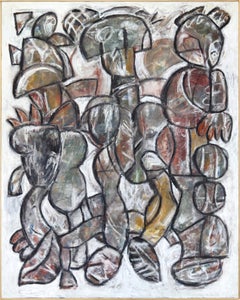 The Delicate Dance - Modern Abstract Textured Mixed Media Painting on Canvas