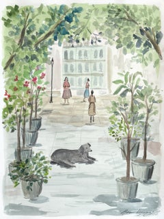 Montag, 17 Uhr – Originelles figuratives Aquarell-Stillleben auf Papier