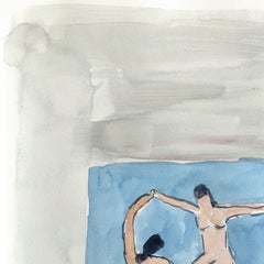 MoMa – Originales figuratives Aquarell-Stillleben auf Papier aus dem Museum