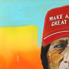 Bon, alors ; « Everybody Out » n° 25 - Œuvre d'art politique figurative et abstraite sur impression giclée