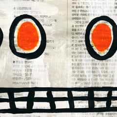 Grilled and Thrilled - Abstract Quirky Figurative Food Acrylic Art by Gary John