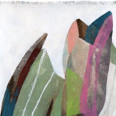 « Wild Blossoms 1 » - Peinture abstraite originale représentant une nature morte botanique sur toile