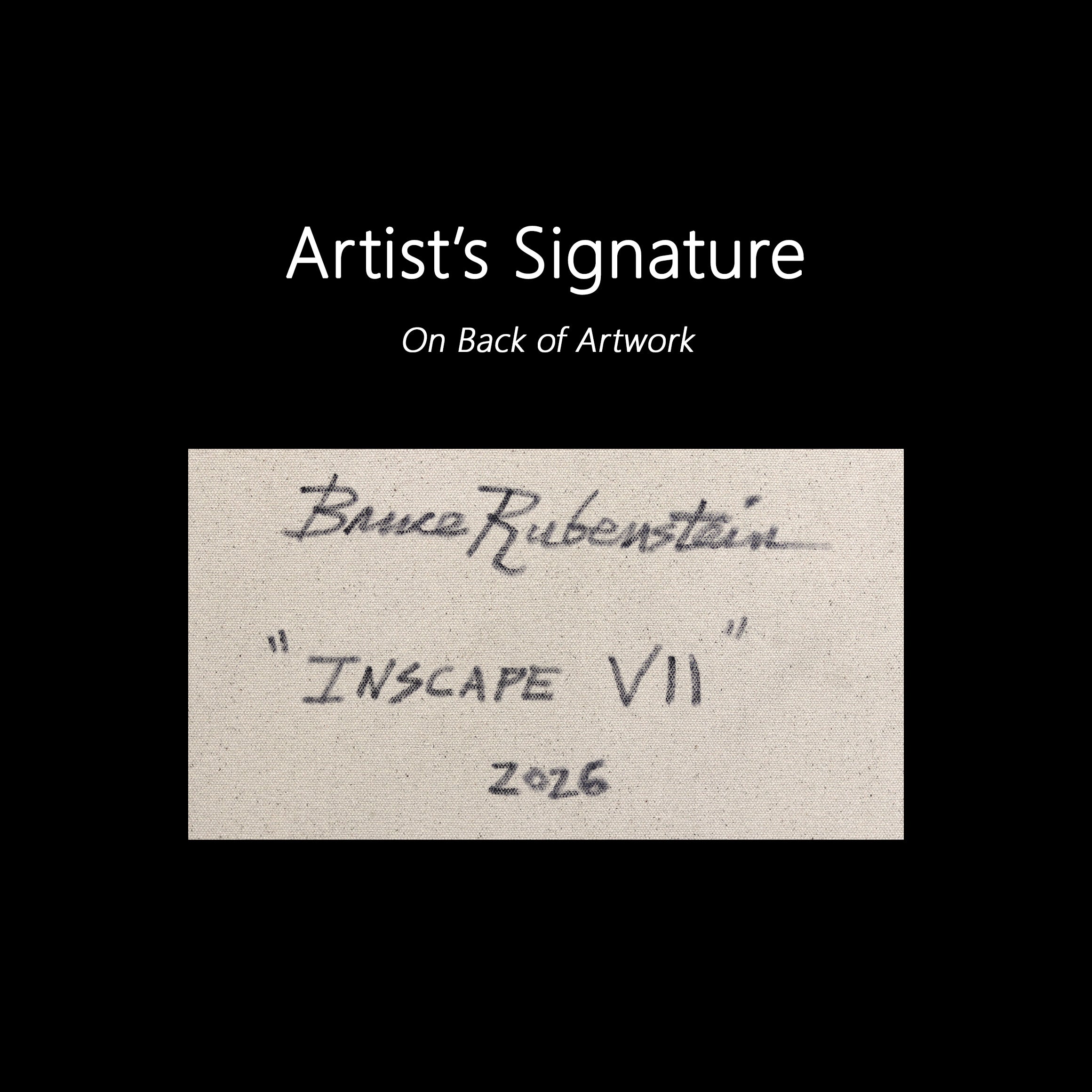 Bruce Rubenstein - Inscape VII - Large Scale Abstract Expressive ...