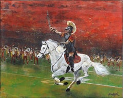Tommy Trojan - Abstract Original Colorful Figurative Acrylic Painting on Canvas
