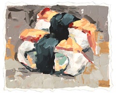 Sushi, Me - Original Abstract Japanese Food Inspired Still Life Art on Paper
