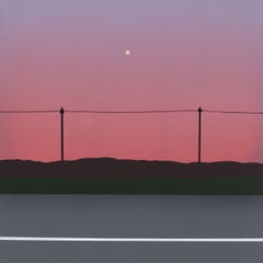 Tide & Time #8 (The Drive) - Abstract Minimalist Surrealist Landscape Painting