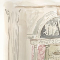 1:30pm on a Wednesday - Figurative Still Life Watercolor Painting on Paper