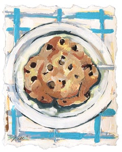 Cookies, Chocolate Chip Cookies - Abstract Dessert Inspired Still Life Artwork