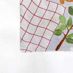 Pizza Party - Colorful Food Still Life Mixed Media Collage Artwork on Paper